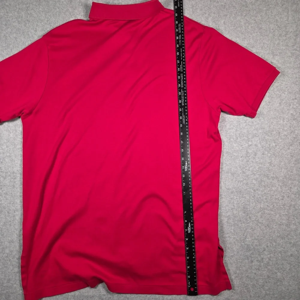 Polo Ralph Lauren Men XLT XL Tall Short Sleeve Polo Shirt Red 100% Cotton Preppy